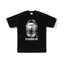 BAPE Style Tartan Plaid Big Ape Head Short-Sleeve Tee - Black/Blue