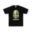 BAPE Style Tartan Plaid Big Ape Head Short-Sleeve Tee - Black/Green