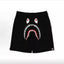 BAPE Style Shark Casual Shorts - Solid Black