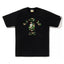 BAPE Style Camo Ape Head Arch Logo Short-Sleeve Tee - Black/Classic Green