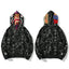BAPE Style Camo Tiger Full-Zip Hoodie - Dark Grey/Black
