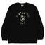 BAPE Style Arch Logo Monochrome Camo Ape Head Long-Sleeve Tee - Black