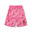 BAPE Style Camo & Ape Head Casual Shorts - Pink
