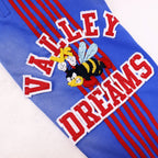 Vale Forever Vintage Bee Graphic Hoodie & Striped Sweatpants Set - Blue