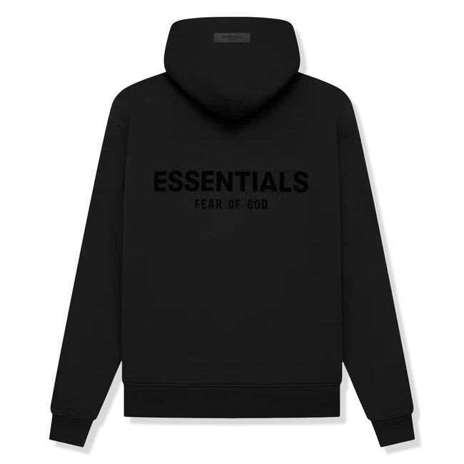 Fear Of God Essentials Black Hoodie (SS22) Main Image
