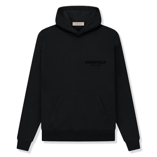 Fear Of God Essentials Black Hoodie (SS22) Hover Image