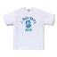 BAPE Style Camo Ape Head Arch Logo Short-Sleeve Tee - White/Blue