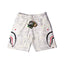 BAPE Style Snow Camo Shark Casual Shorts - Off-White/Light Grey