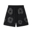 Denim Tears Cotton Wreath Graphic Shorts - Black / Stealth Edition