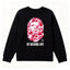BAPE Style "BY BATHING APE" Camo Ape Head Long-Sleeve Tee - Black/Pink