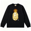 BAPE Style Baby Milo Peeking on Camo Ape Head Long-Sleeve Tee - Black/Yellow