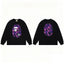 BAPE Style Big Camo Ape Head Long-Sleeve Tee - Black/Purple