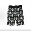 BAPE Style Monogram All-Over Print Ape Head Casual Shorts - Black/White