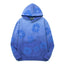 "Denim Tears" Blue Ombre Floral Pattern Oversized Hoodie