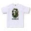 BAPE Style Camo Big Ape Head Short-Sleeve Tee - White/Classic Green