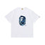 BAPE Style Winter Snow Scenery Ape Head Short-Sleeve Tee - White