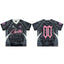 Corteiz Geometric Graphic Athletic Jersey T-Shirt - Black/Grey/Pink