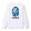 BAPE Style "BY BATHING APE" Camo Ape Head Long-Sleeve Tee - White/Blue