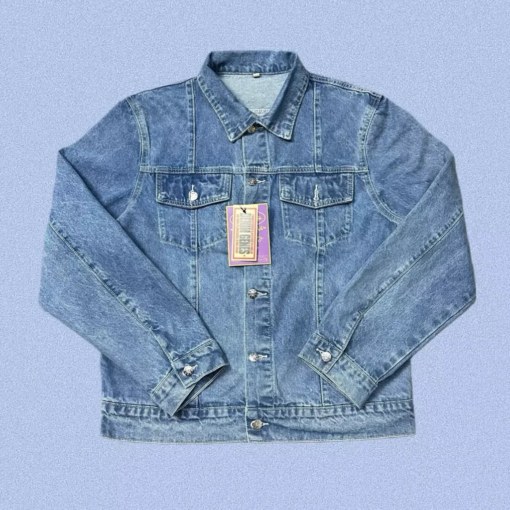 Corteiz Heavyweight Denim Jacket - Light Blue