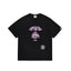 BAPE Style Abstract Deconstructed Ape Head Tee - Black/Purple