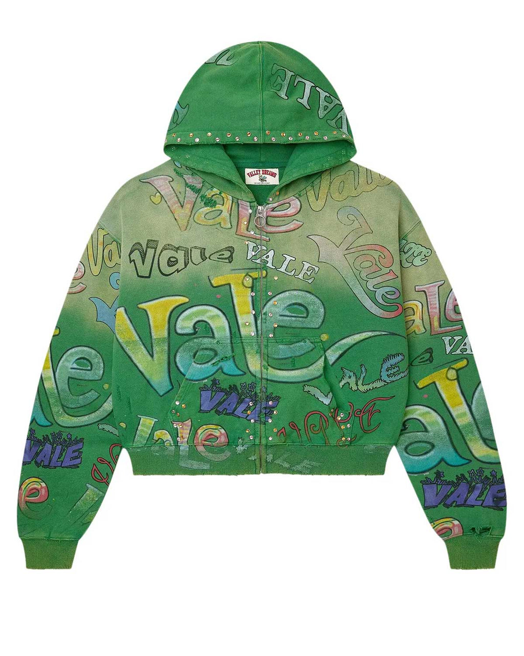Vale Forever Spearmint Zip Up Hoodie Green