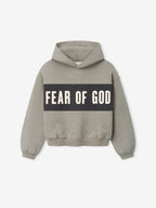 Fear Of God Essentials Kids Cropped Relaxed Panelled Hoodie