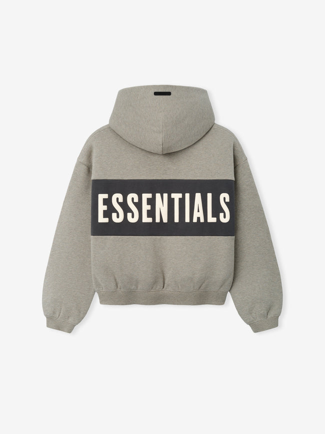 Fear Of God Essentials Kids Cropped Relaxed Panelled Hoodie Main Image