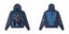 Vintage "Godspeed" Basketball Skeletons Oversized Blue Hoodie