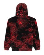 Sp5der AOP V2 Zip Up Hoodie Black