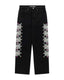 Sp5der Web Stone Denim Pants Black