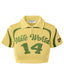 Vale Forever 007 Women's Brazil Rugby Tee Yellow