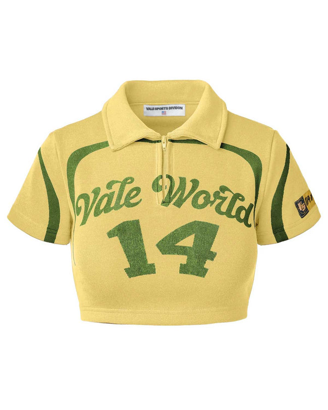 Vale Forever 007 Women's Brazil Rugby Tee Yellow Hover Image