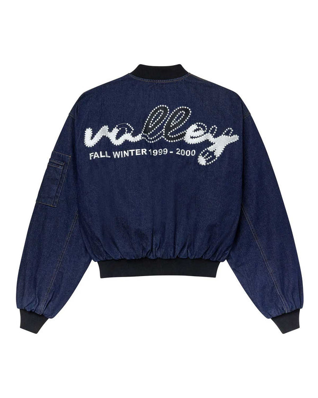 Vale Forever 1999-2000 Raw Denim Bomber Jacket Navy Main Image