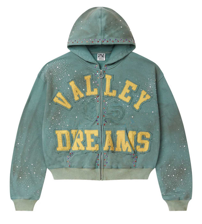 Vale Forever Bank Zip Up Hoodie Green Hover Image