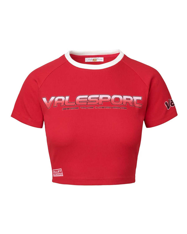Vale Forever Candy Cane Womens Tee Femme Red Hover Image