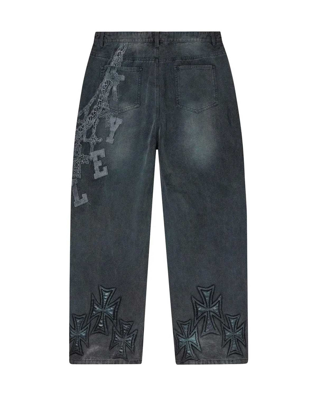 Vale Forever Chain Painter Pants Asphalt Black
