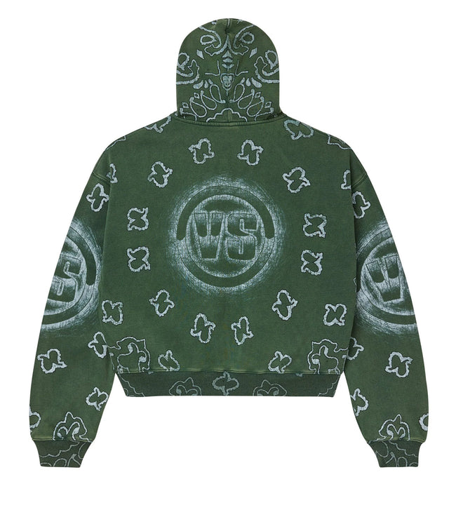 Vale Forever Flag Zip Up Hoodie Green Main Image
