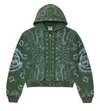 Vale Forever Flag Zip Up Hoodie Green