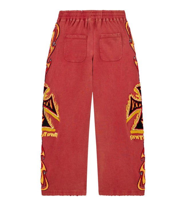 Vale Forever La Flare Sweatpants Red Main Image