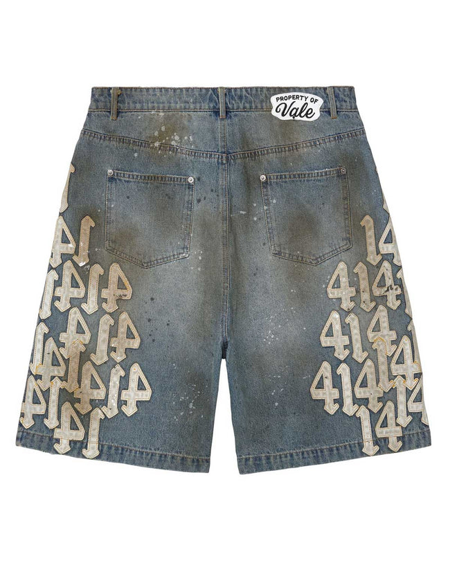 Vale Forever Lucky Charms Jorts Blue/White Main Image