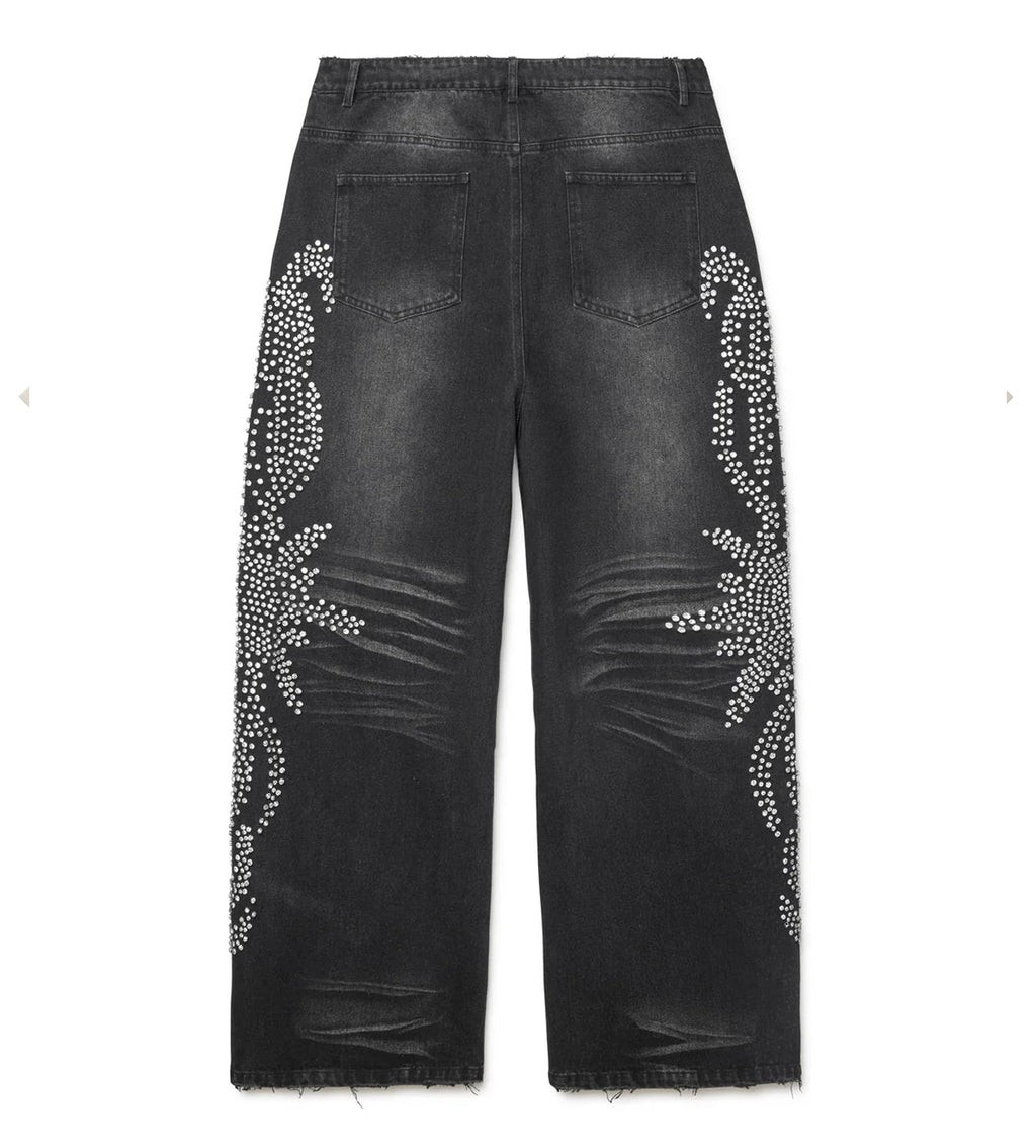 Vale Forever Mono Tsunami Denim Pants Black