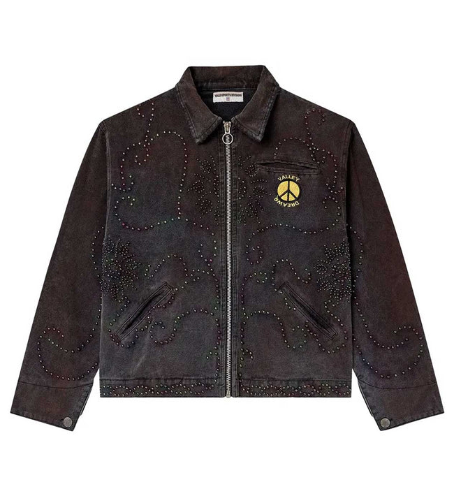 Vale Forever Paranoia Denim Work Jacket Washed Black Hover Image