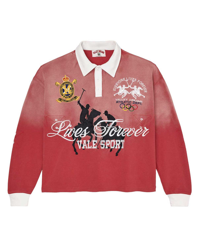 Vale Forever Rockefeller Rugby L/S Red Hover Image