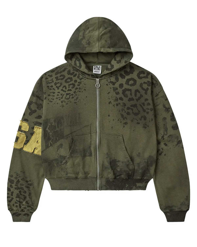 Vale Forever Safari Zip Up Hoodie Green Hover Image