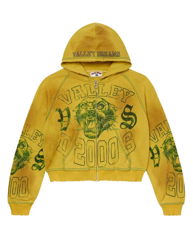 Vale Forever VSX 2000 Zip Up Hoodie Brasil Yellow Hover Image