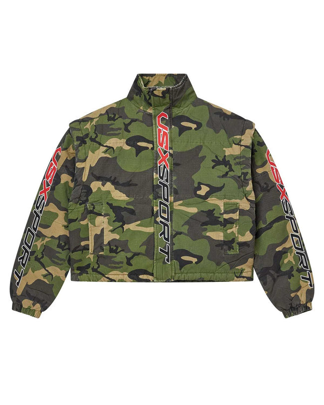 Vale Forever VSX Puffer Jacket Camo Green Hover Image