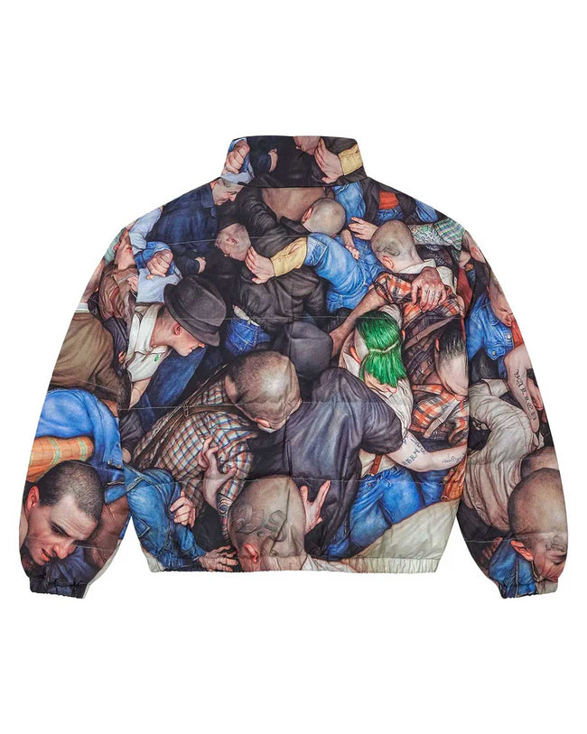 Vale Forever X Dan Witz Moshpit Puffer Jacket Multicolor Main Image