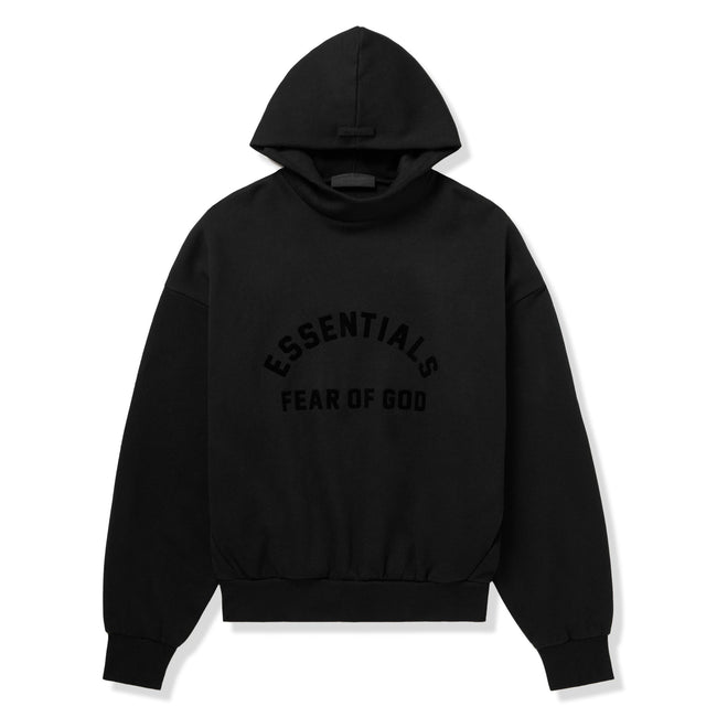 Fear Of God Essentials Black Hoodie (SS23) Hover Image