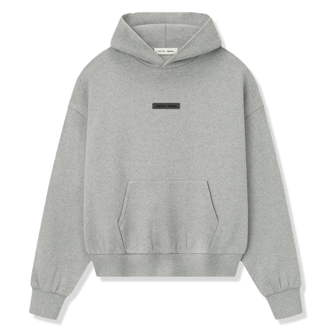 Fear Of God Essentials Classic Fleece Concrete Heather Hoodie (FW25) Hover Image