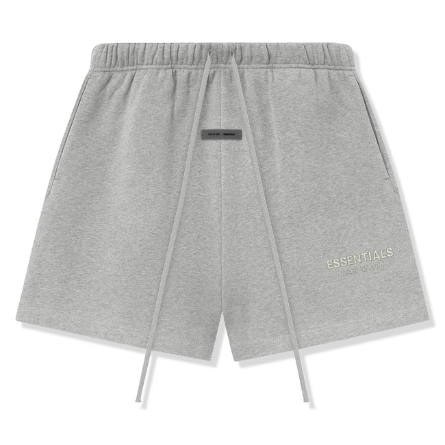Fear Of God Essentials Classic Fleece Concrete Heather Shorts (FW25) Hover Image